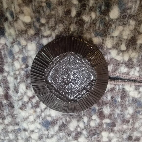 One of a Kind Vintage 1950s - 1960s Wool Blend Handmade Pea Coat - Picture 9 of 12